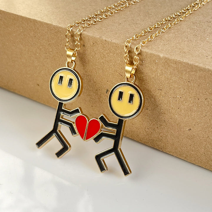 Conjunto de 2 Colares Cartoon Love