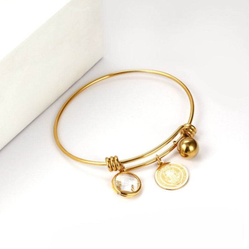 Pulseira São Bento em Aço Inoxidável