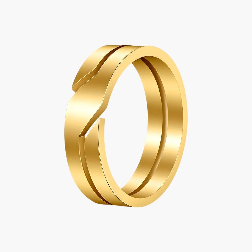 Anillo Minimalista Geométrico de Acero Inoxidable