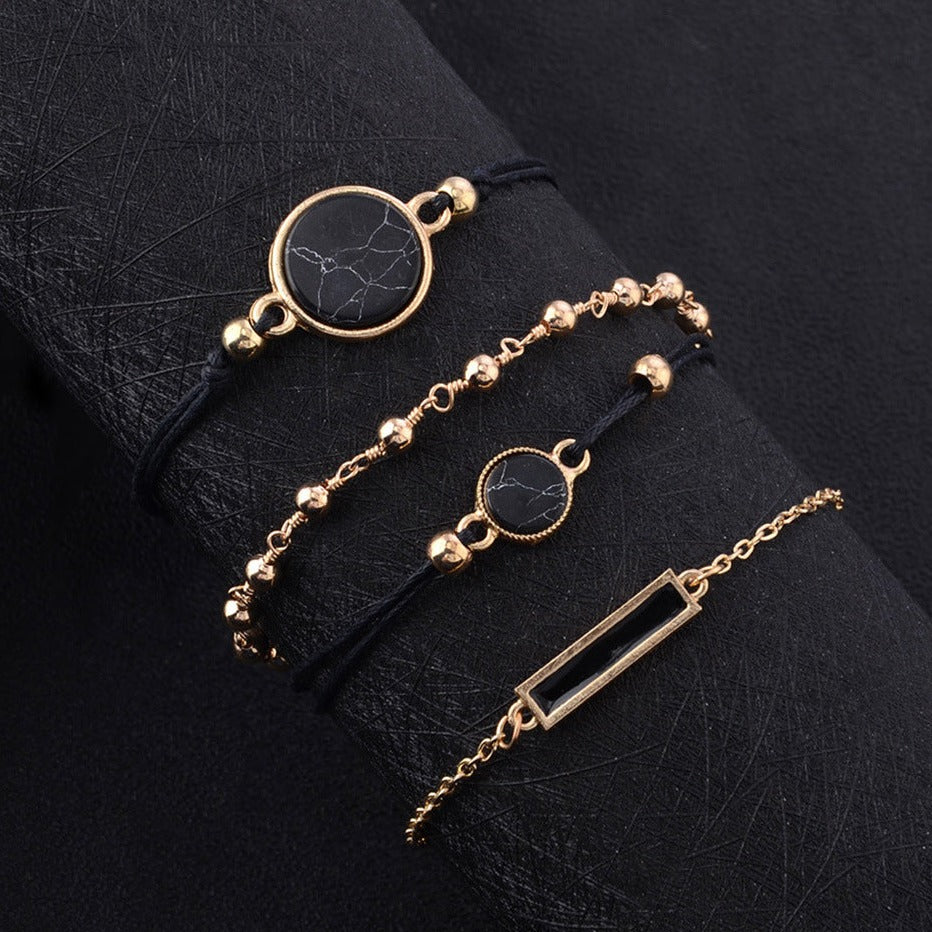 Conjunto de 4 Pulseiras Boêmia