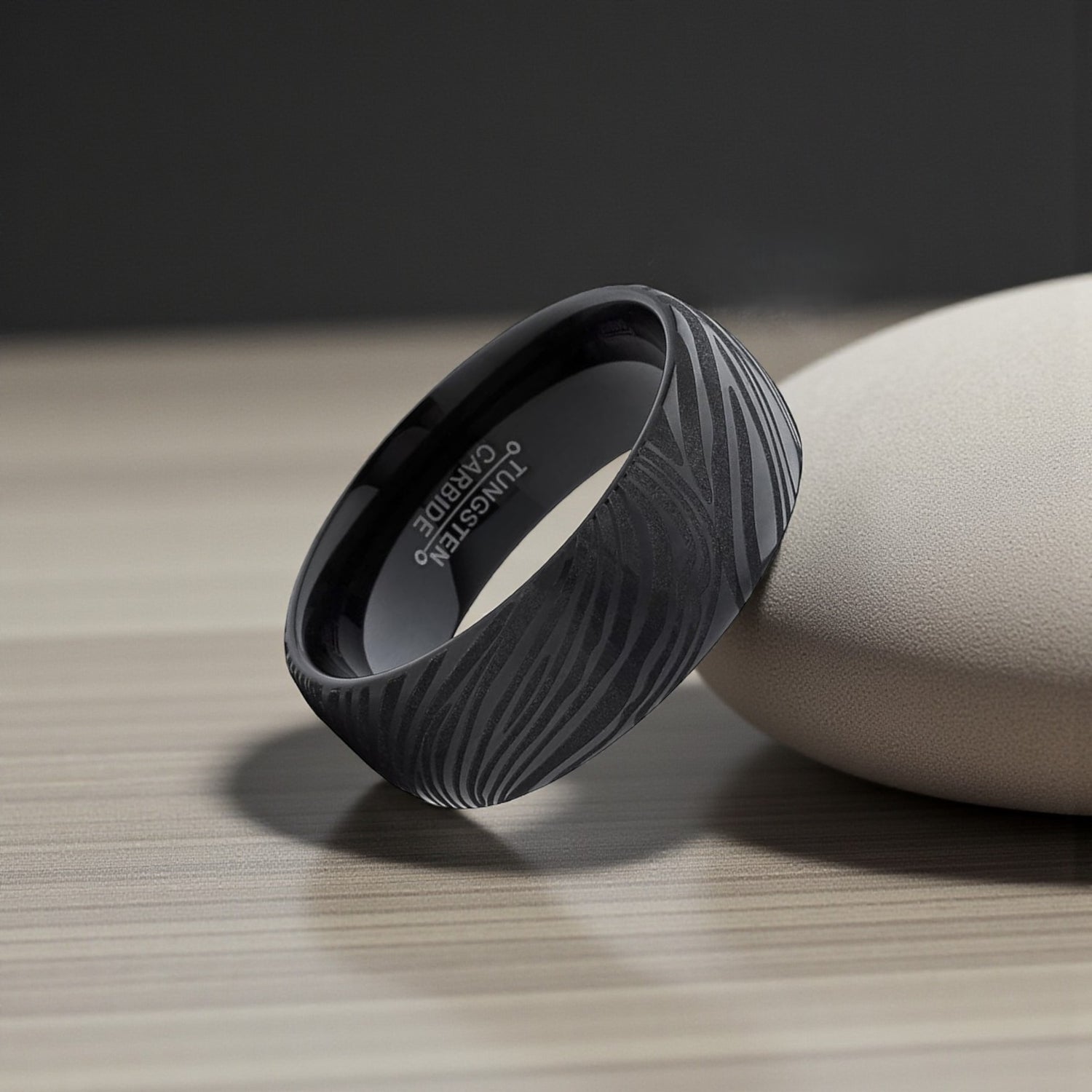 Anel em Aço de Tungsténio