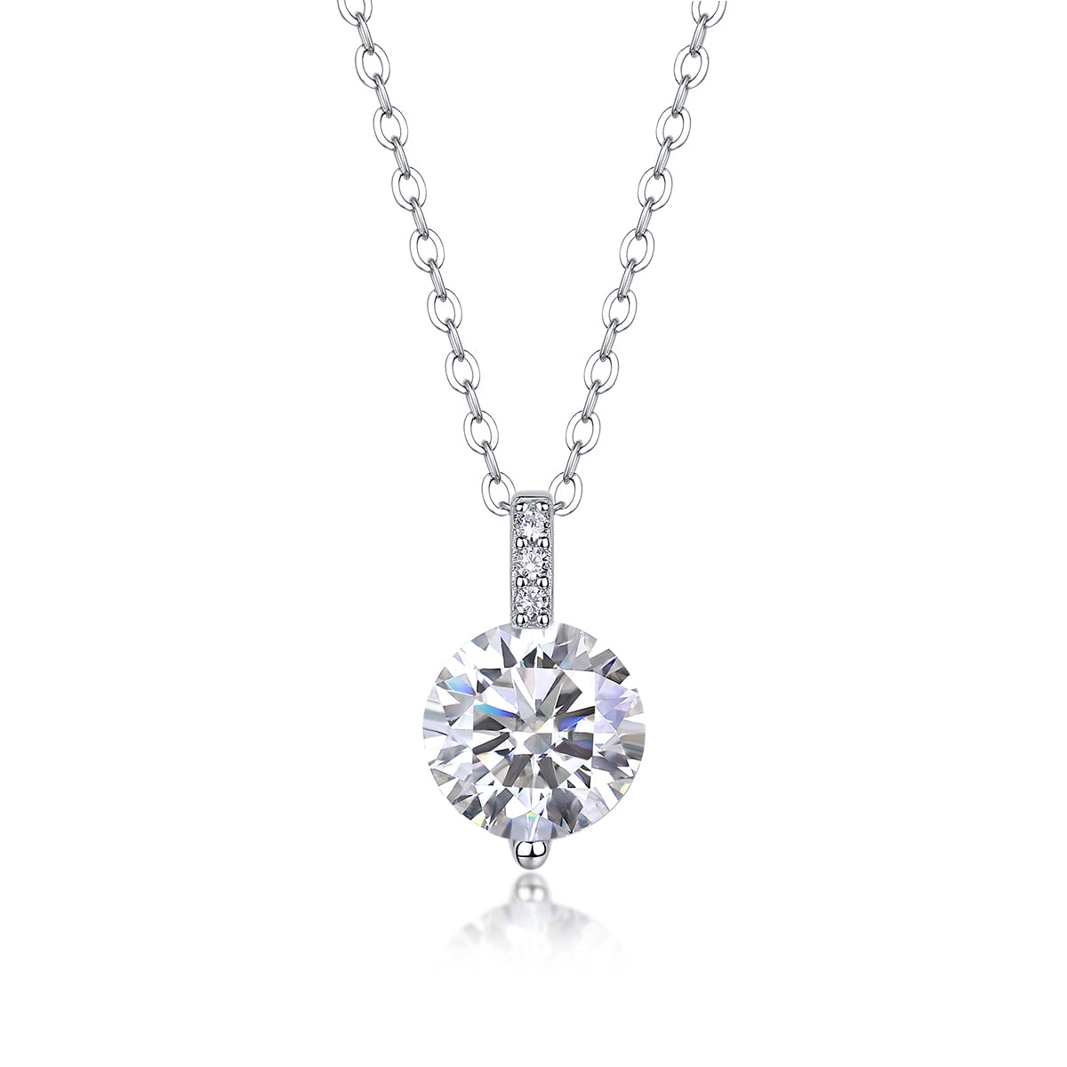 Colar A Lifetime of Brilliance em Prata 925 com Moissanite