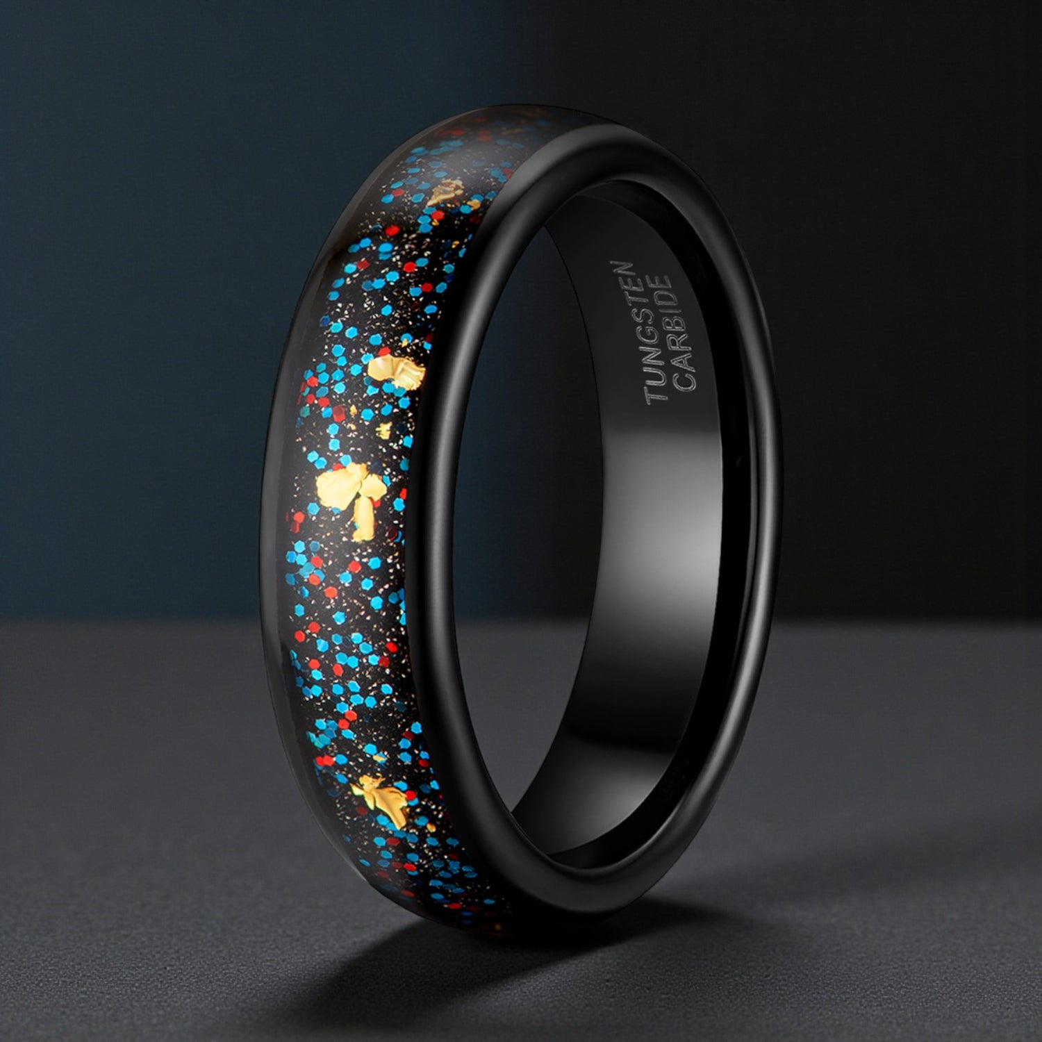 Anel em Aço de Tungsténio