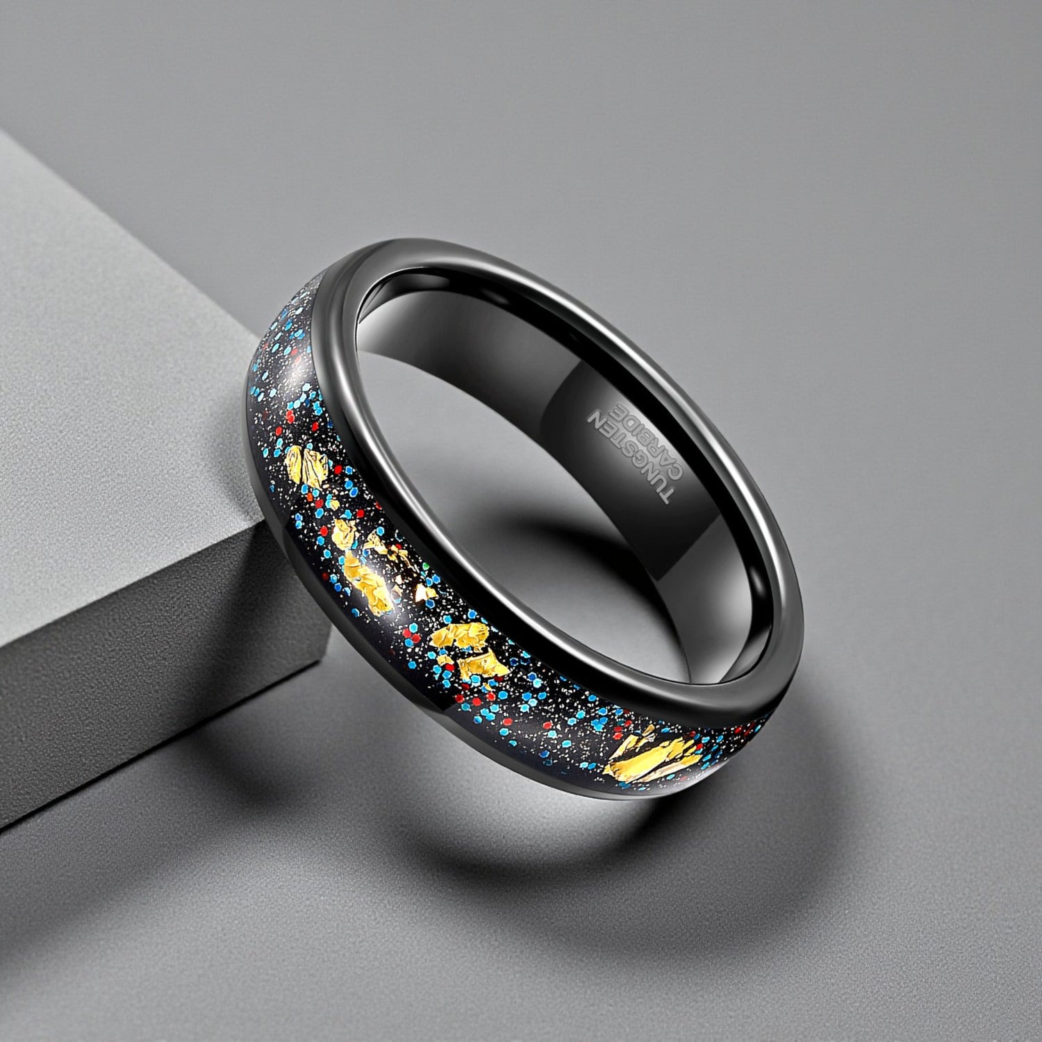 Anel em Aço de Tungsténio