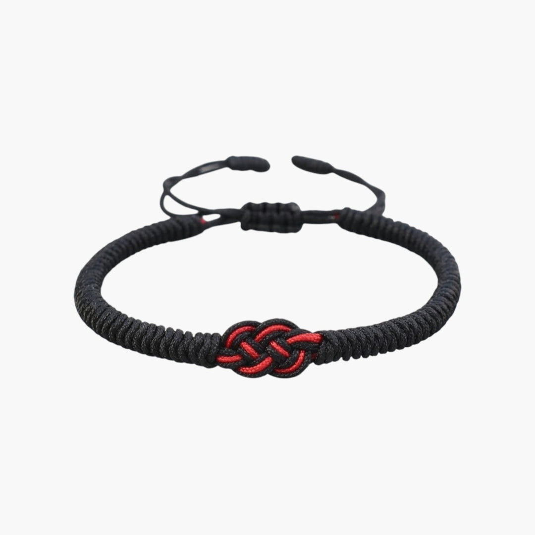 Pulseira da Sorte com Nó Tibetano