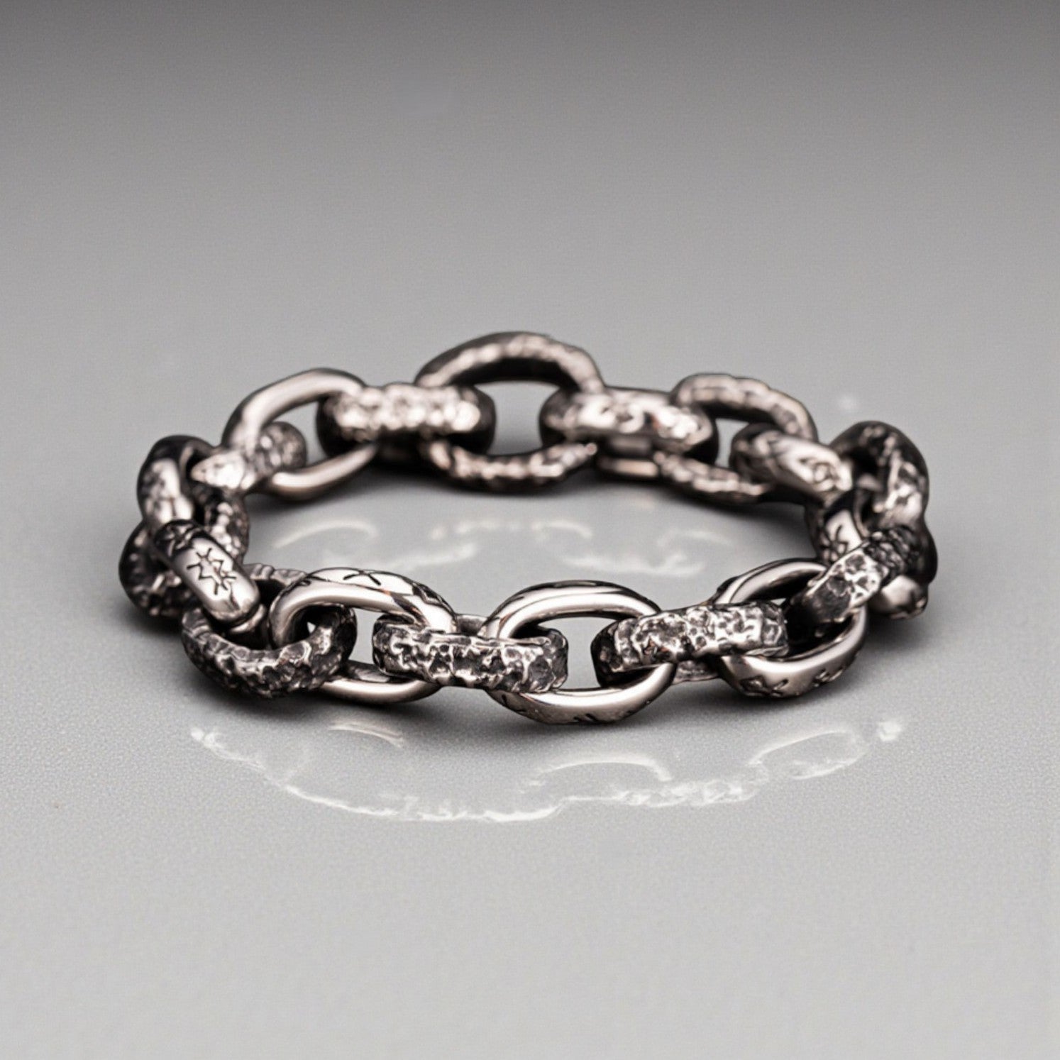 Pulseira Retro em Aço Titânio