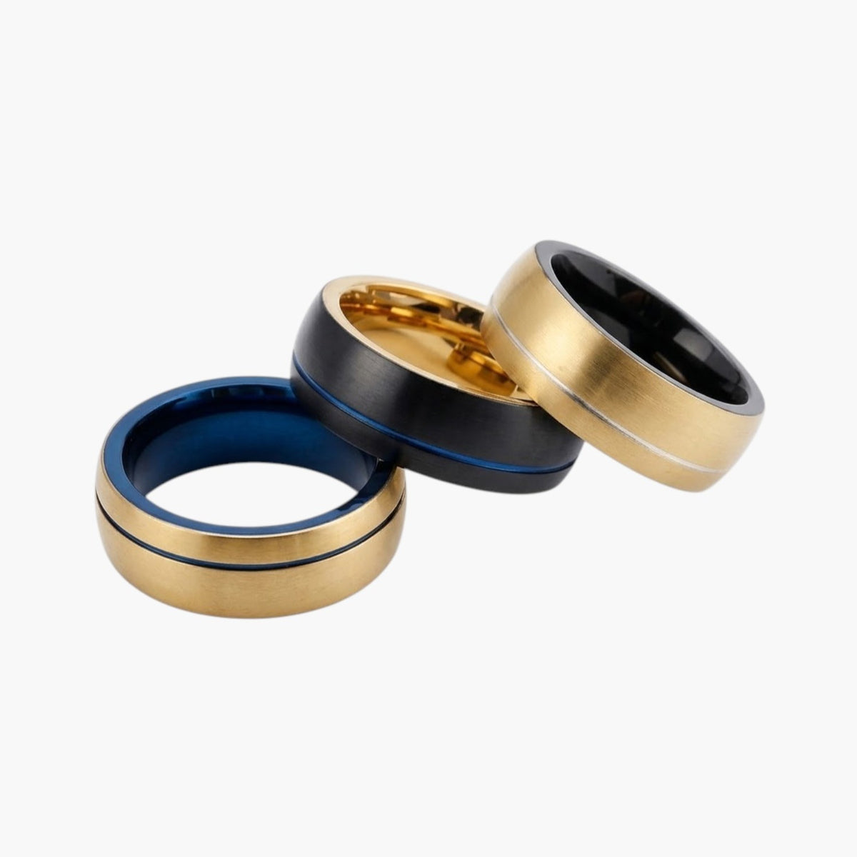 Signature Stainless Steel Grooved Ring