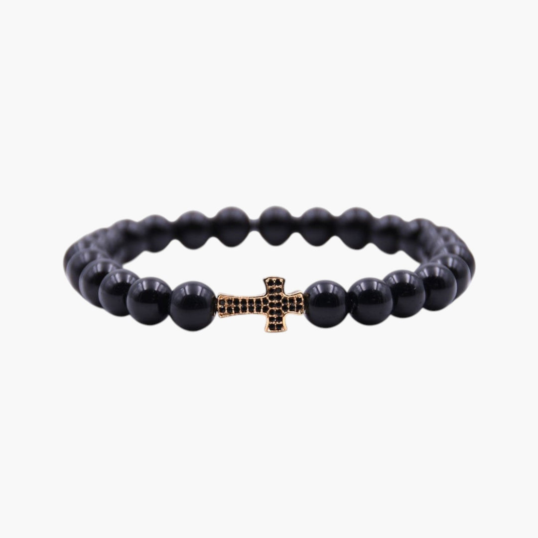 Pulseiras Cruz em Pedra Natural