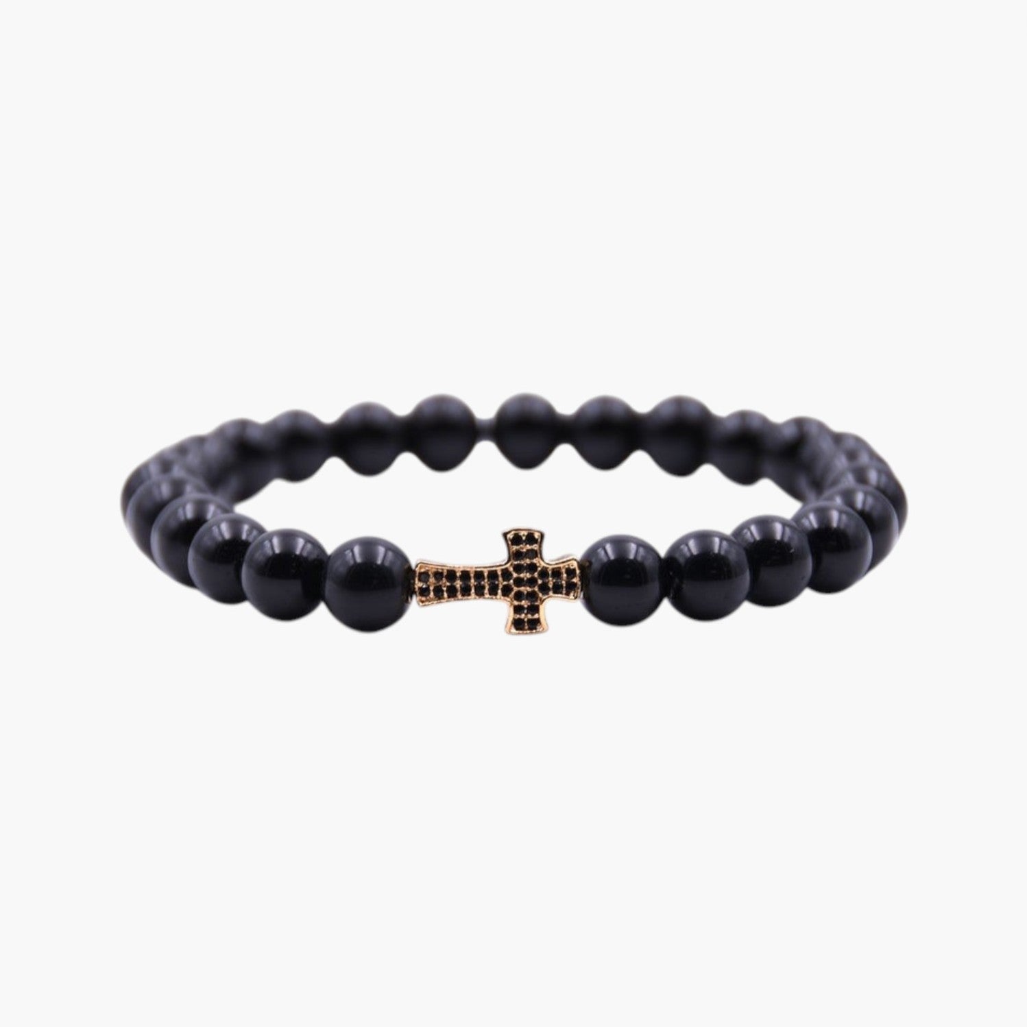 Pulseiras Cruz em Pedra Natural