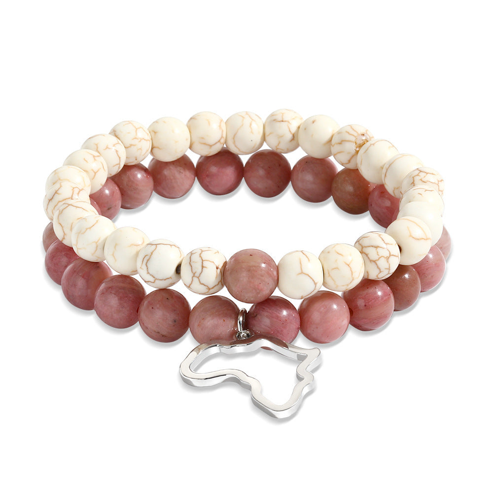 Conjunto de Pulseiras em Pedra Natural