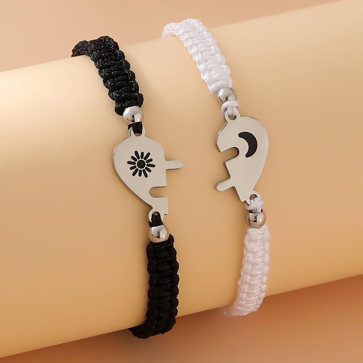 Conjunto de 2 Pulseiras Sol e Lua