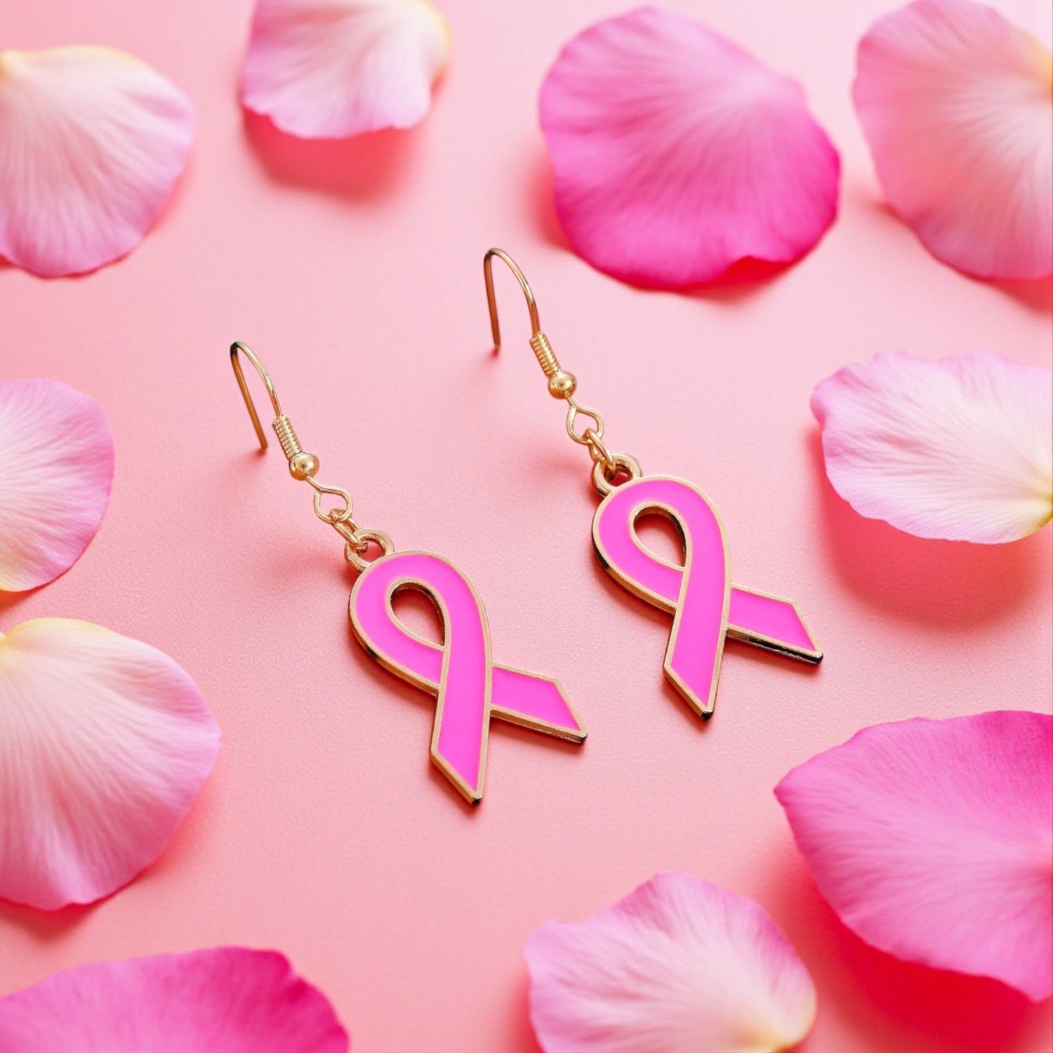 Brincos Rosa Éclat
