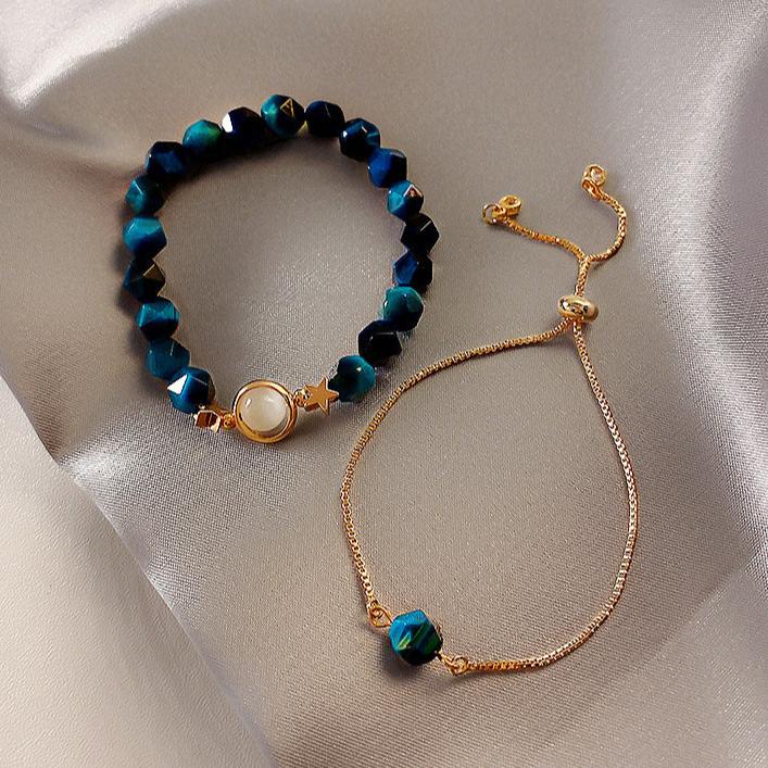 Conjunto de 2 Pulseiras em Pedra Natural