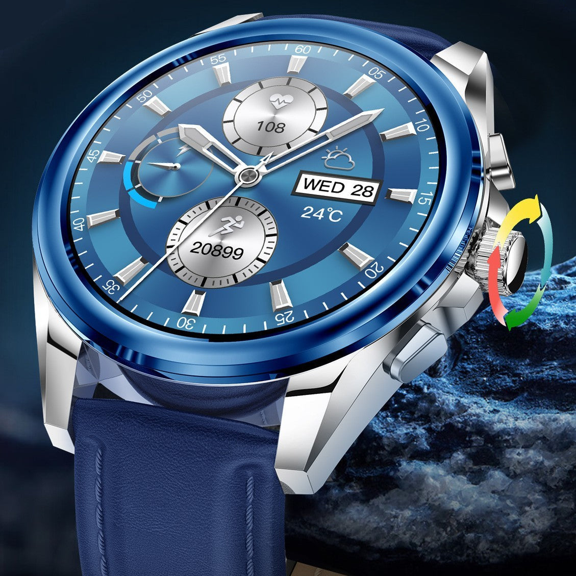 Smartwatch Clássico e Funcionalidade Inteligente