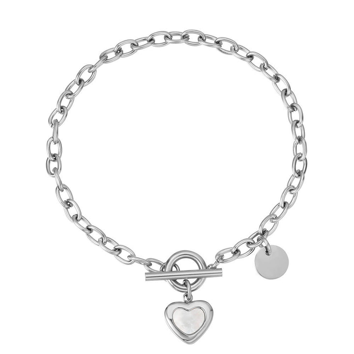 Pulseira Heart em Aço Inoxidável 316L