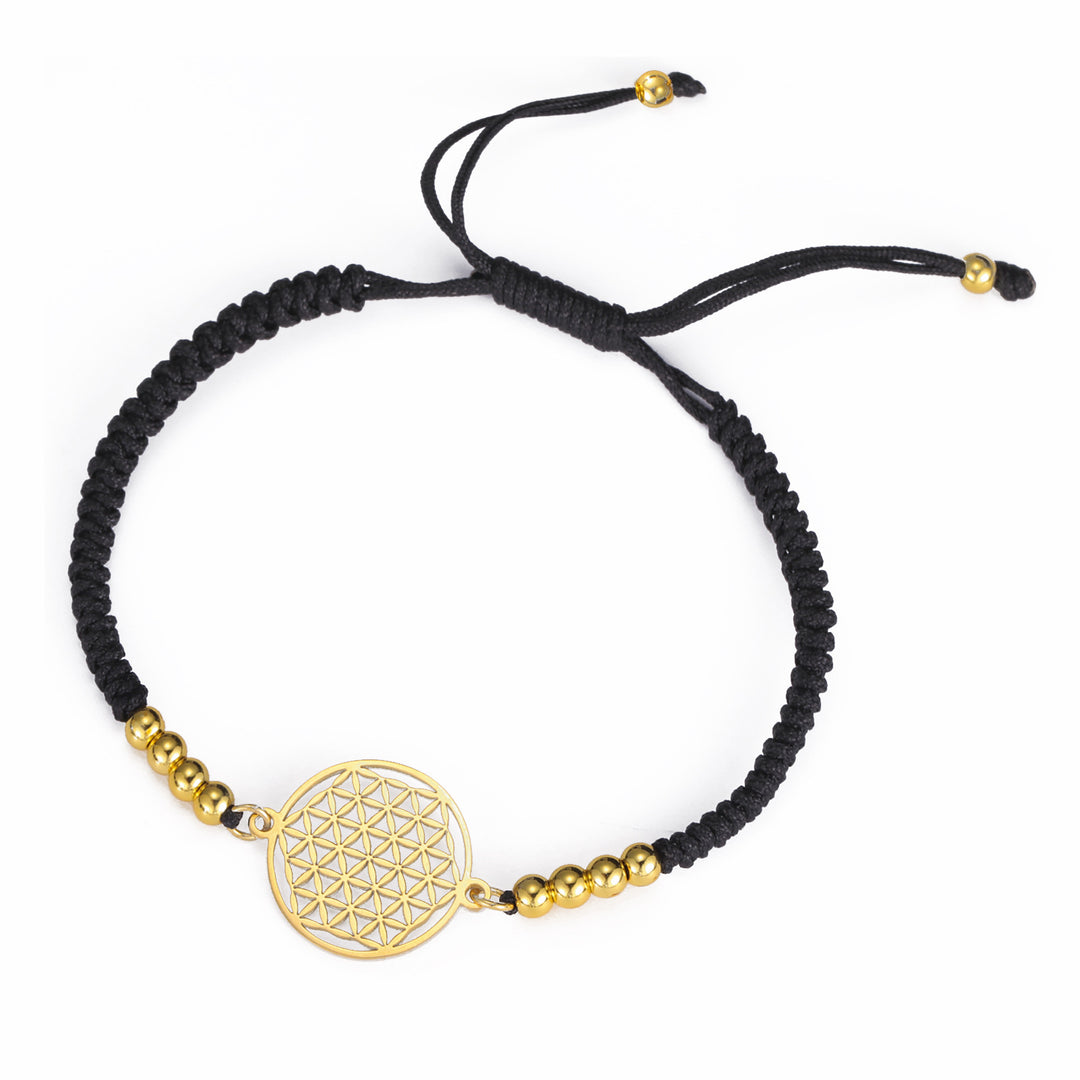 Pulseira em Corda e Aço Inoxidável