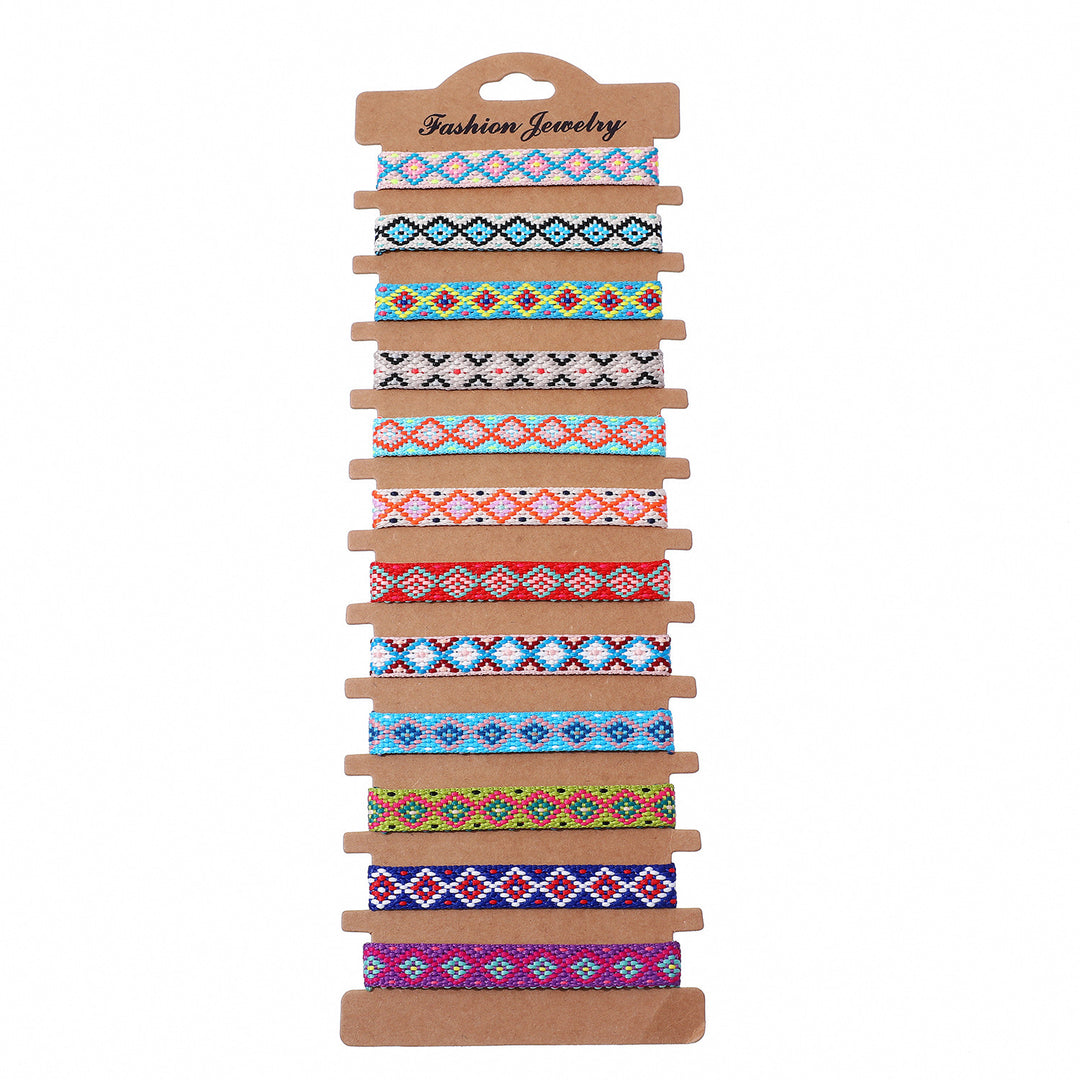 Conjunto de 12 Pulseiras Retro Minimalista