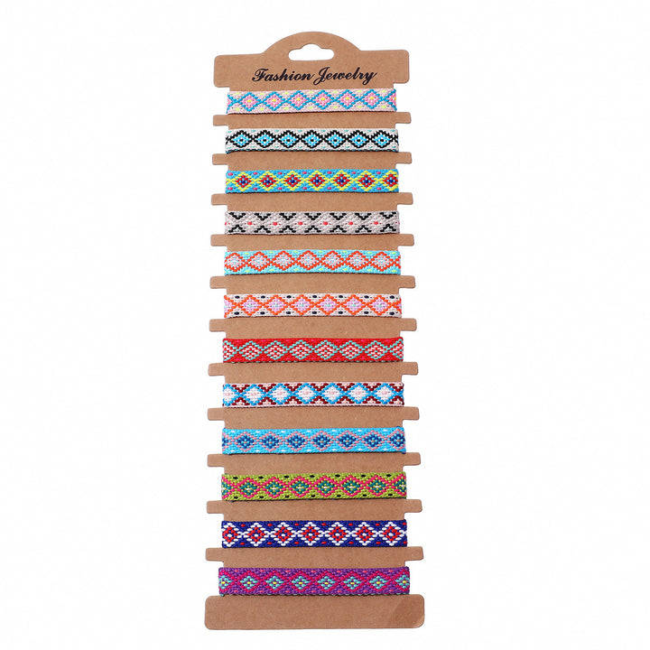 Conjunto de 12 Pulseiras Retro Minimalista