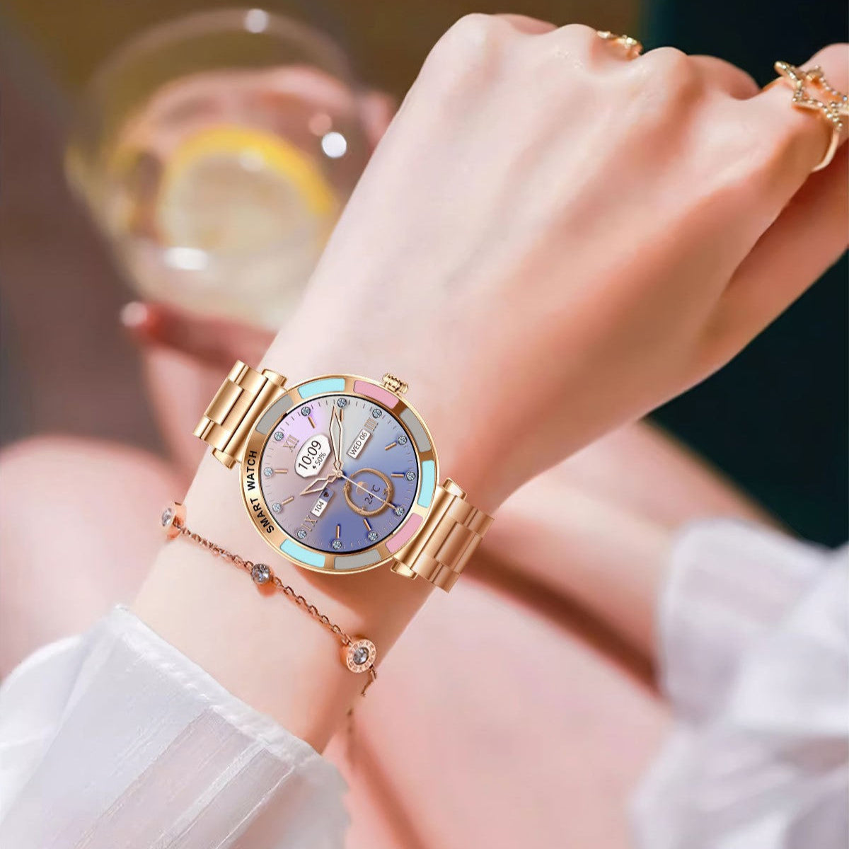 Smartwatch H20 Feminino - Elegância e Tecnologia no Pulso