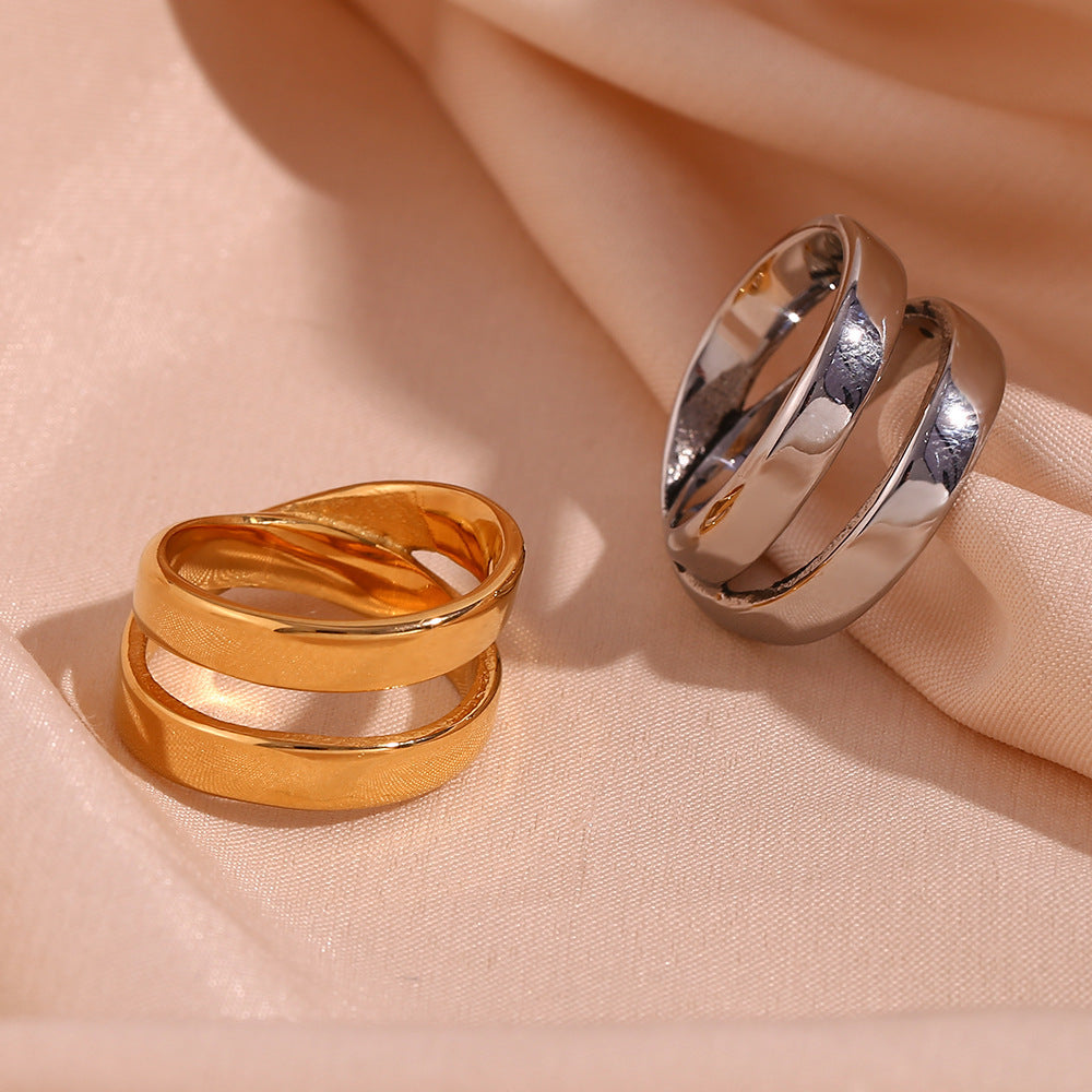 Anel Minimalista em Aço Inoxidável 316L