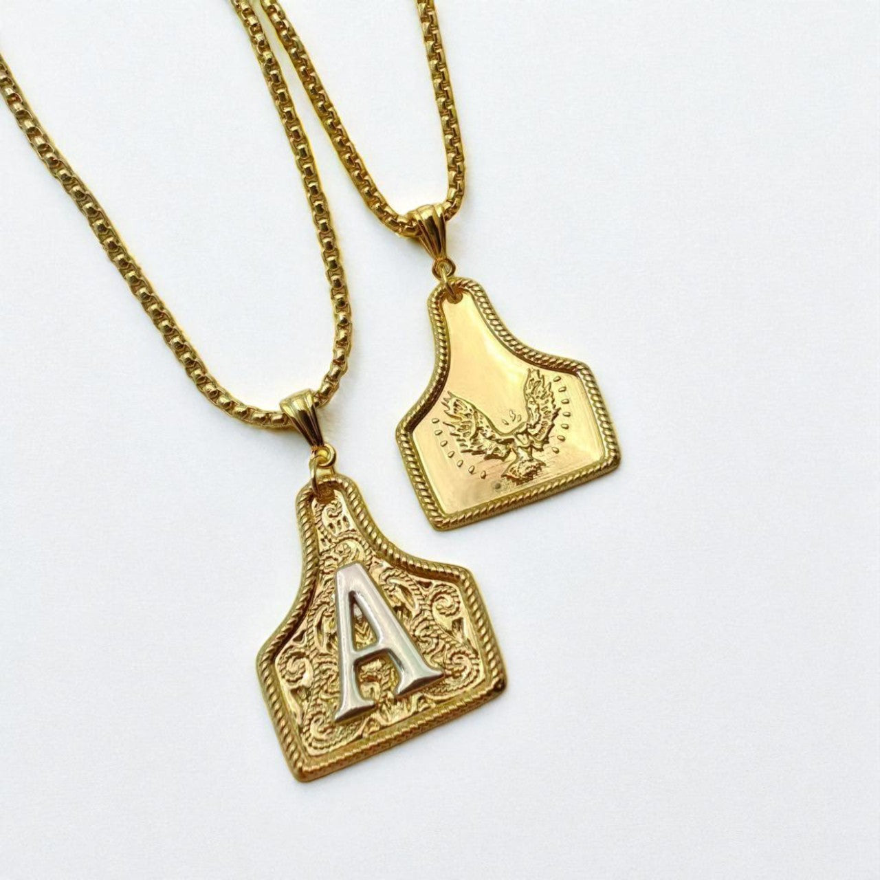 Colar Letra com Padrão