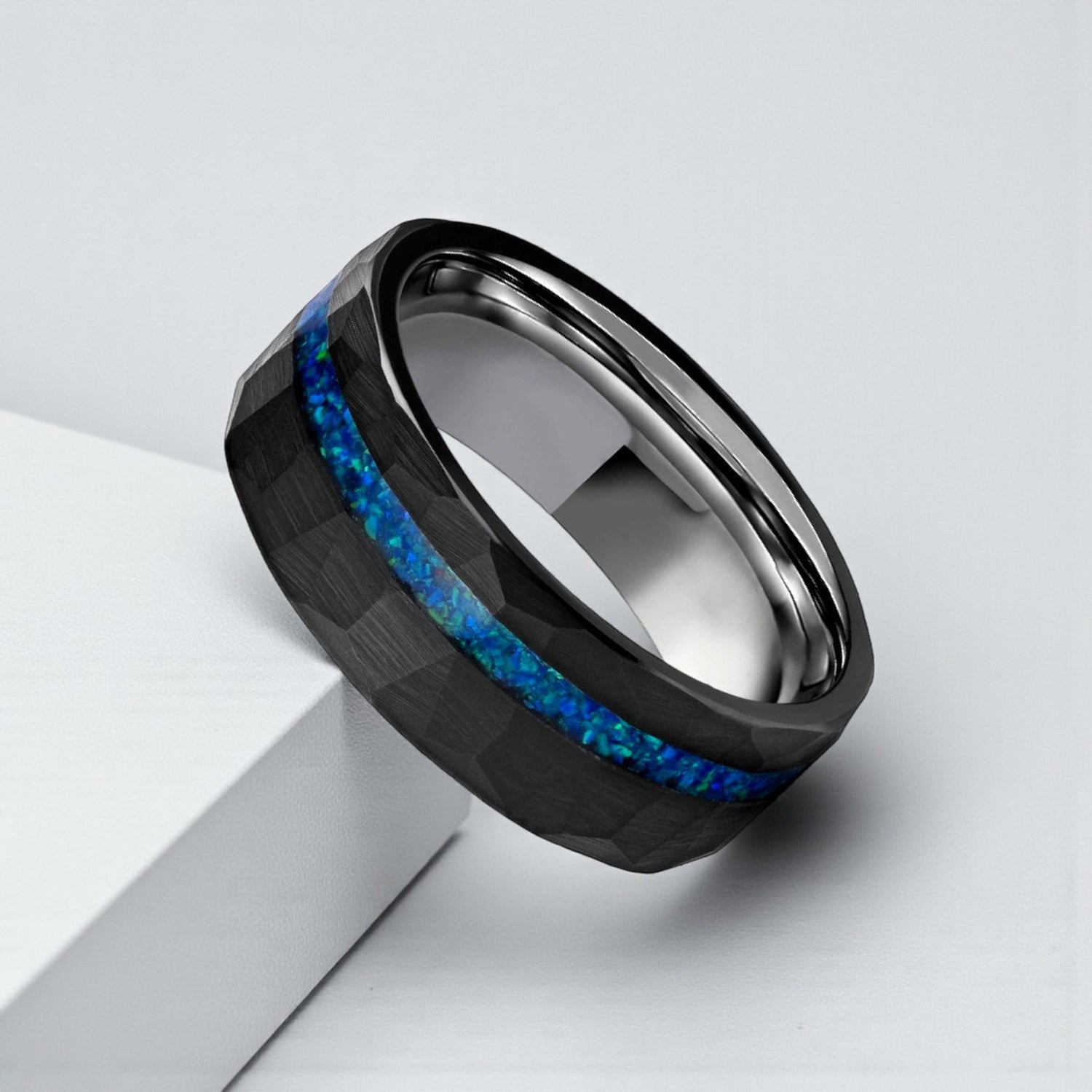 Anel em Aço de Tungsténio