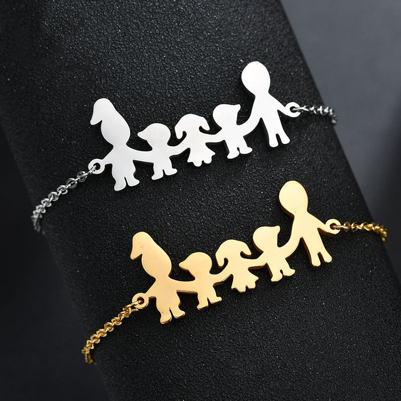 Pulseira Família em Aço Inoxidável