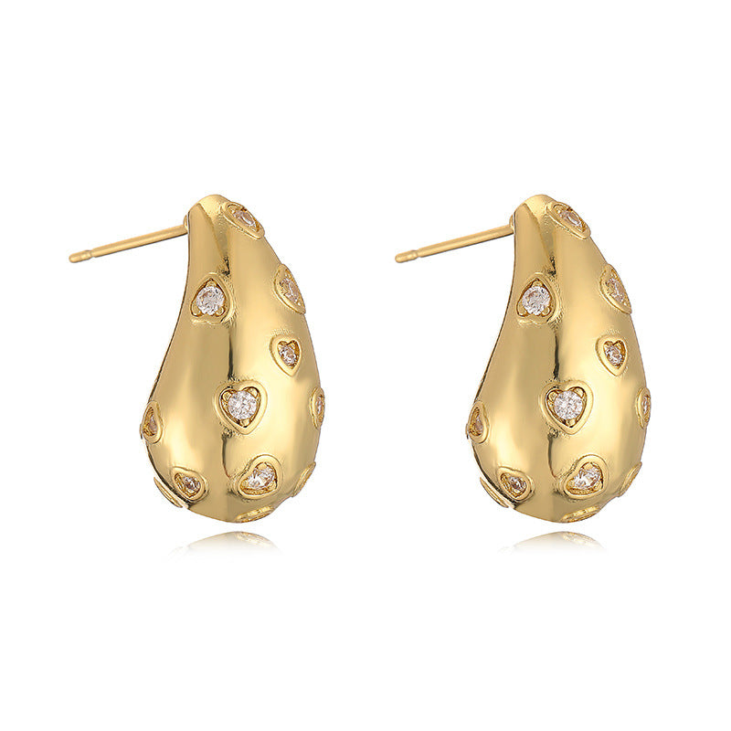 Drop Earrings with Cubic Zirconia