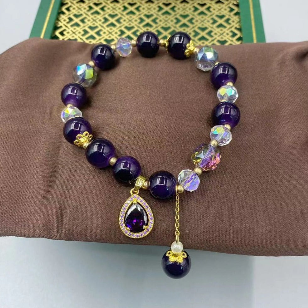 Pulseira Ametista em Pedra Natural