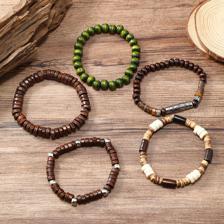 Conjunto de 5 Pulseiras Retro