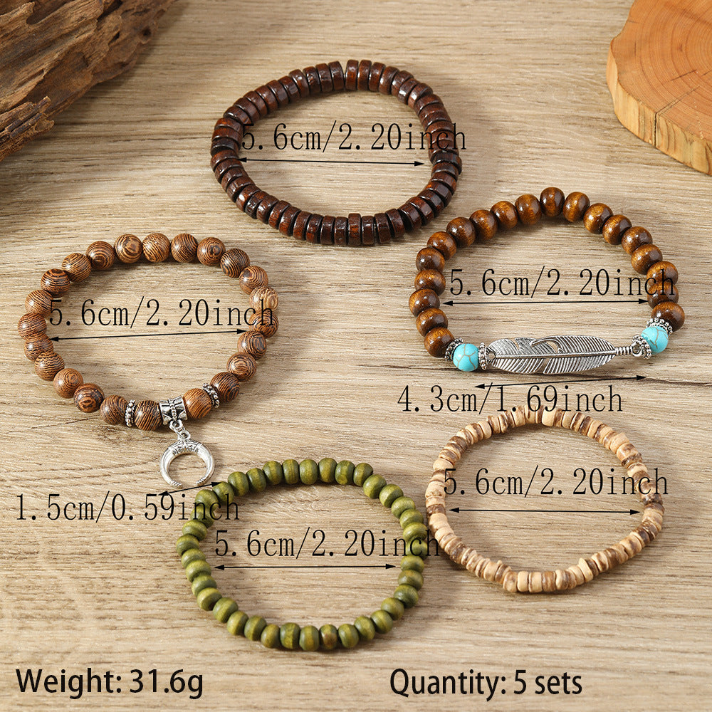 Conjunto de 5 Pulseiras Boêmia