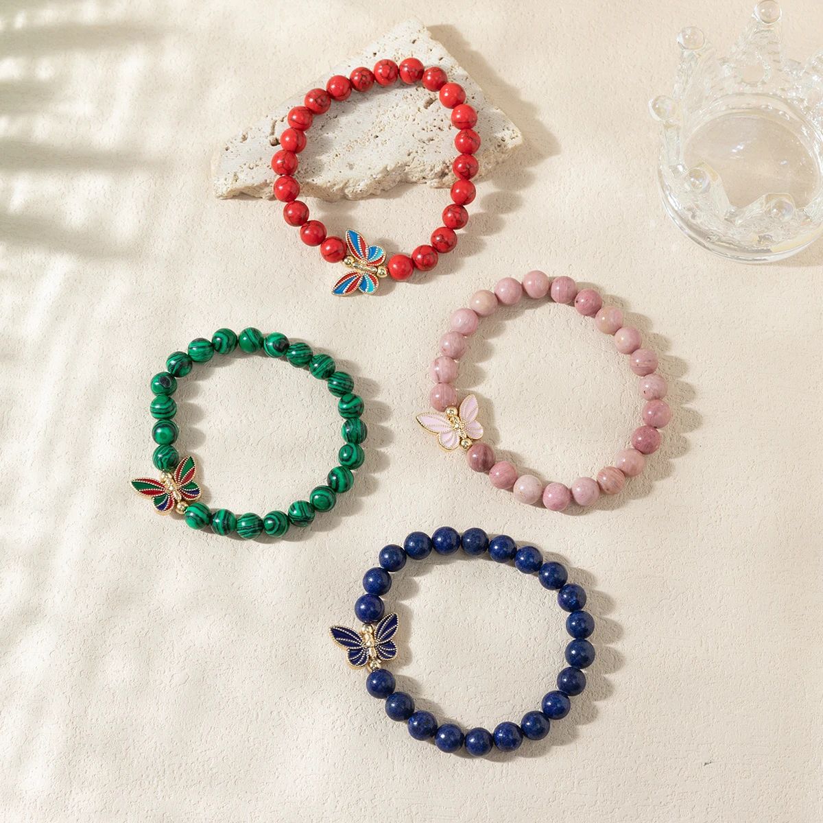 Pulseira Butterfly em Pedra Natural