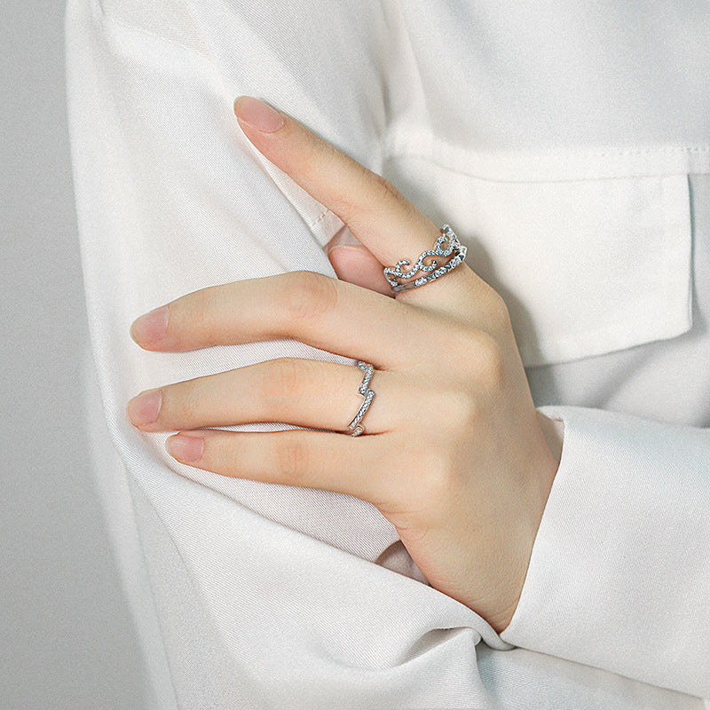 Anel Minimalista com Zircónia