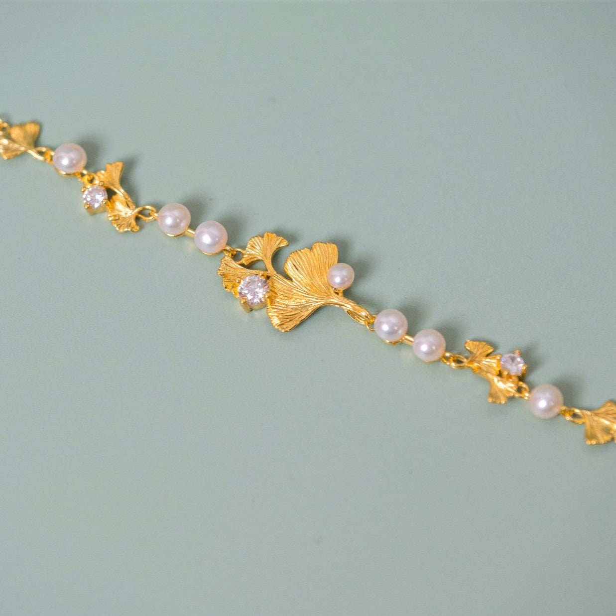 Pulseira Ginkgo Dourada