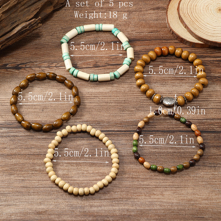 Conjunto de 5 Pulseiras Boêmia