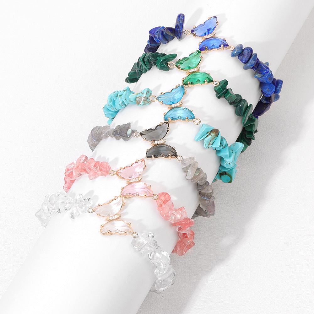 Pulseira Butterfly em Pedra Natural