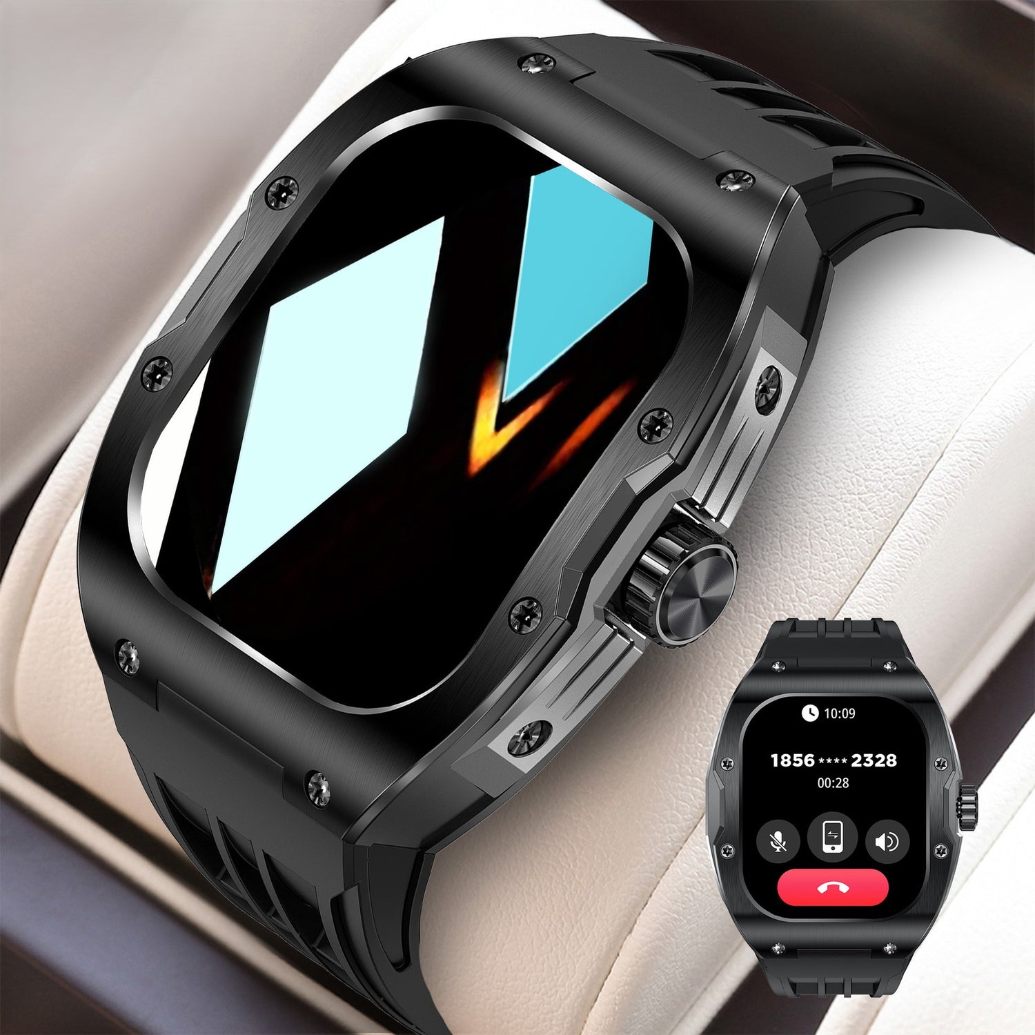 Smartwatch Desportivo com Chamadas Bluetooth - Ecrã AMOLED HD