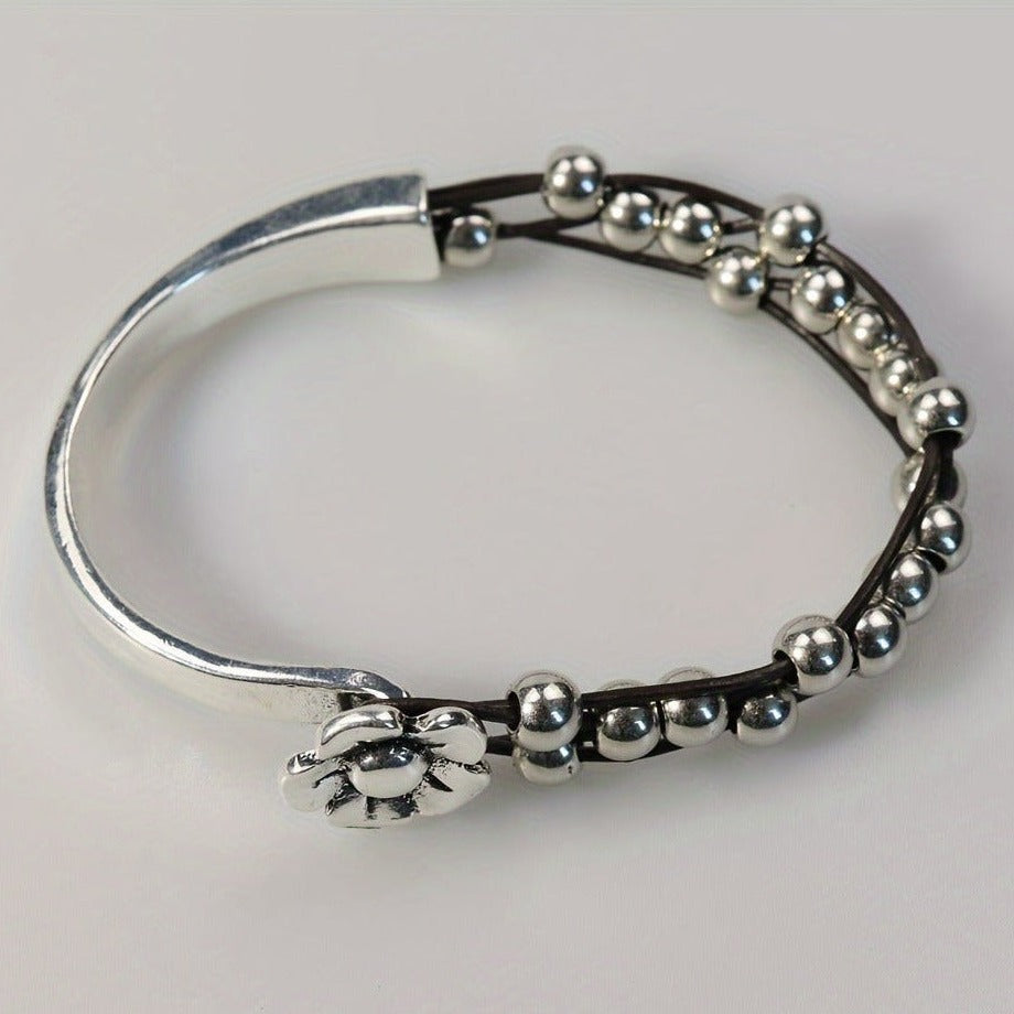 Pulseira Boêmia de Couro