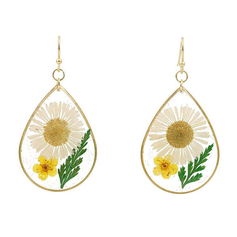 Chrysanthemum Drop Earrings