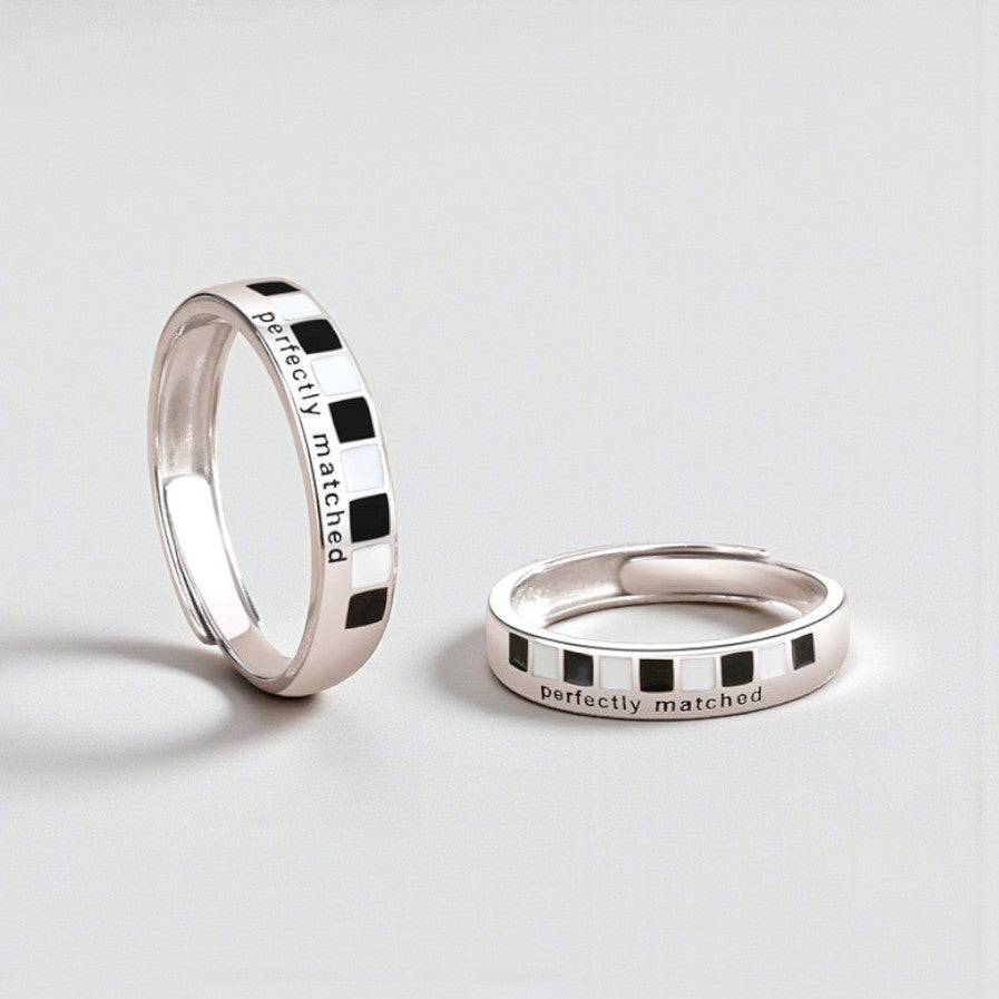 Anel de Casal em Prata 925