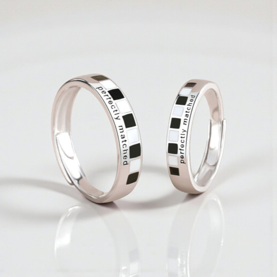 Anel de Casal em Prata 925