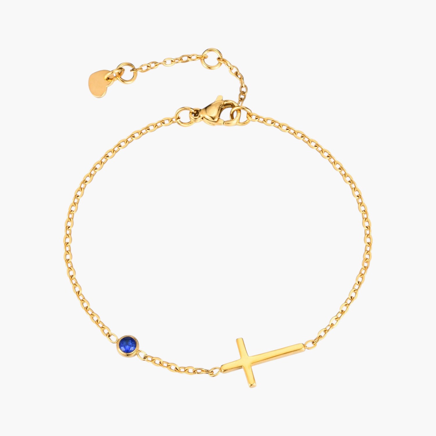 Pulseira 12 Pedras de Nascimento em Aço Inoxidável