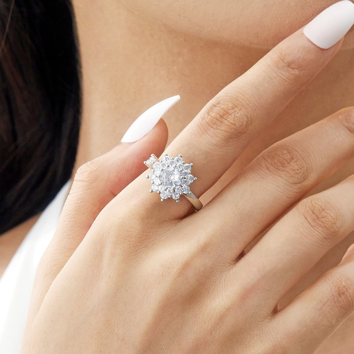 Anel Rotativo com Zircónia