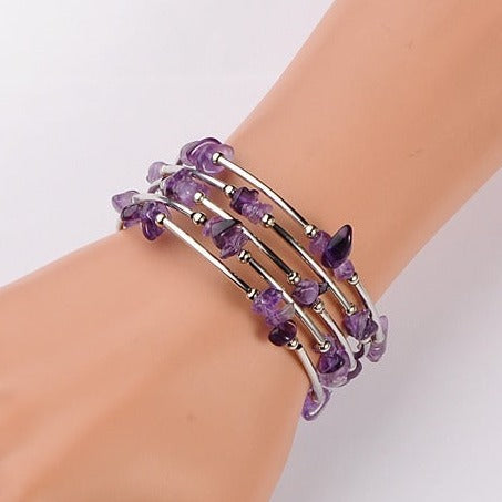 Pulseira de Cristal Ametista