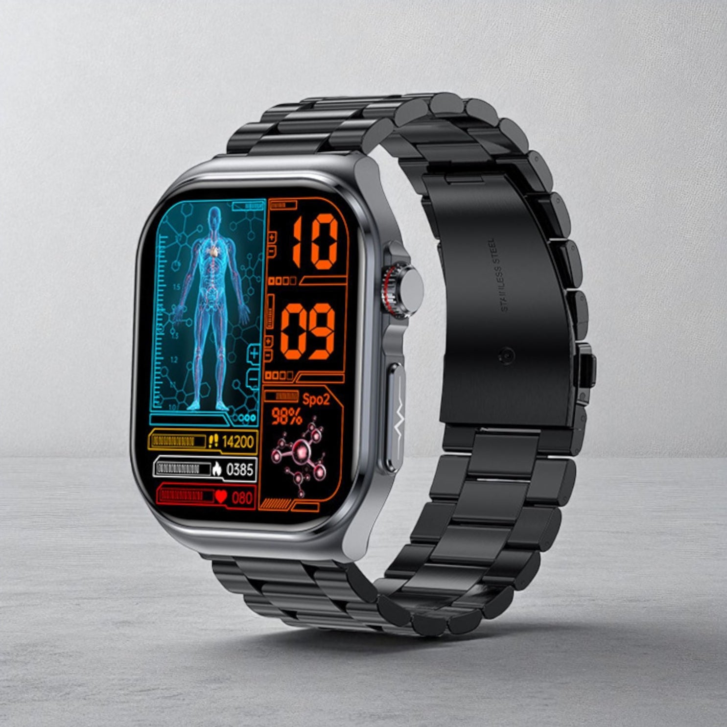 Smartwatch com Monitorização de Glicose e Avaliação de Saúde Completa