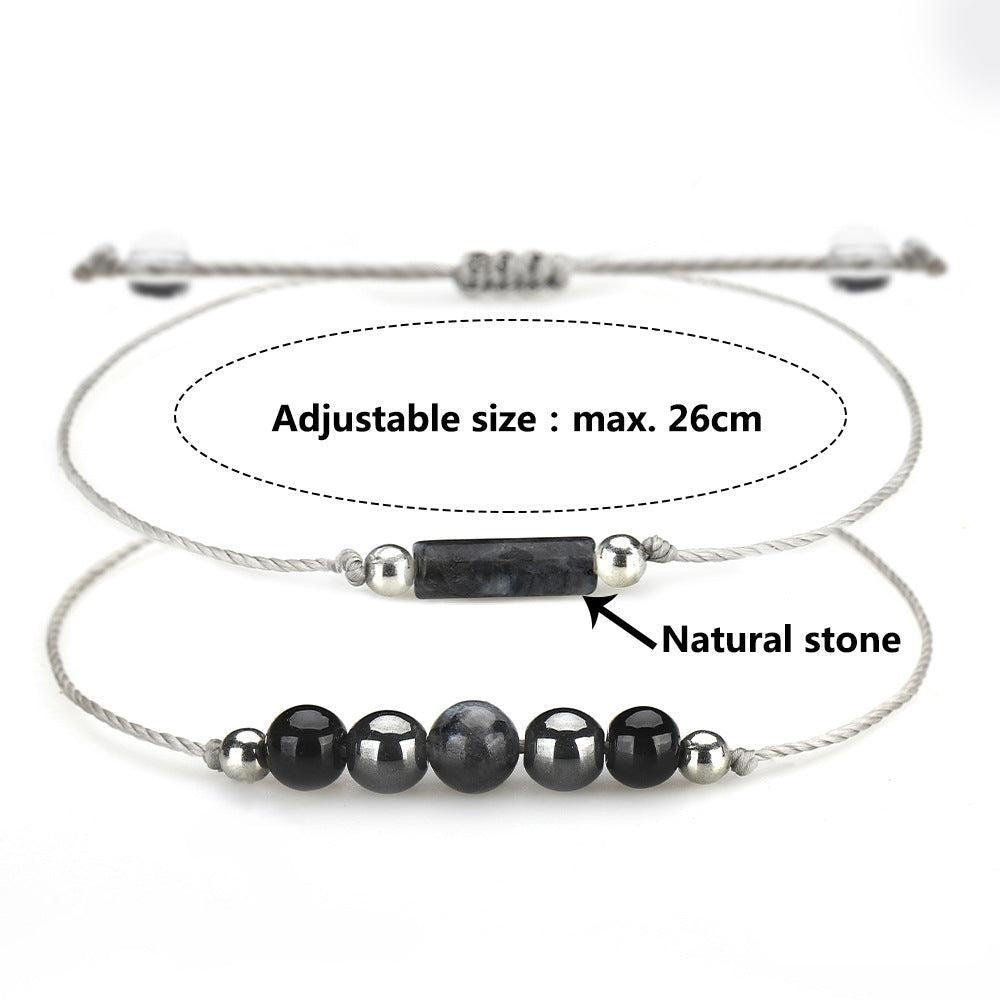 Conjunto de 2 Pulseiras em Pedra Natural