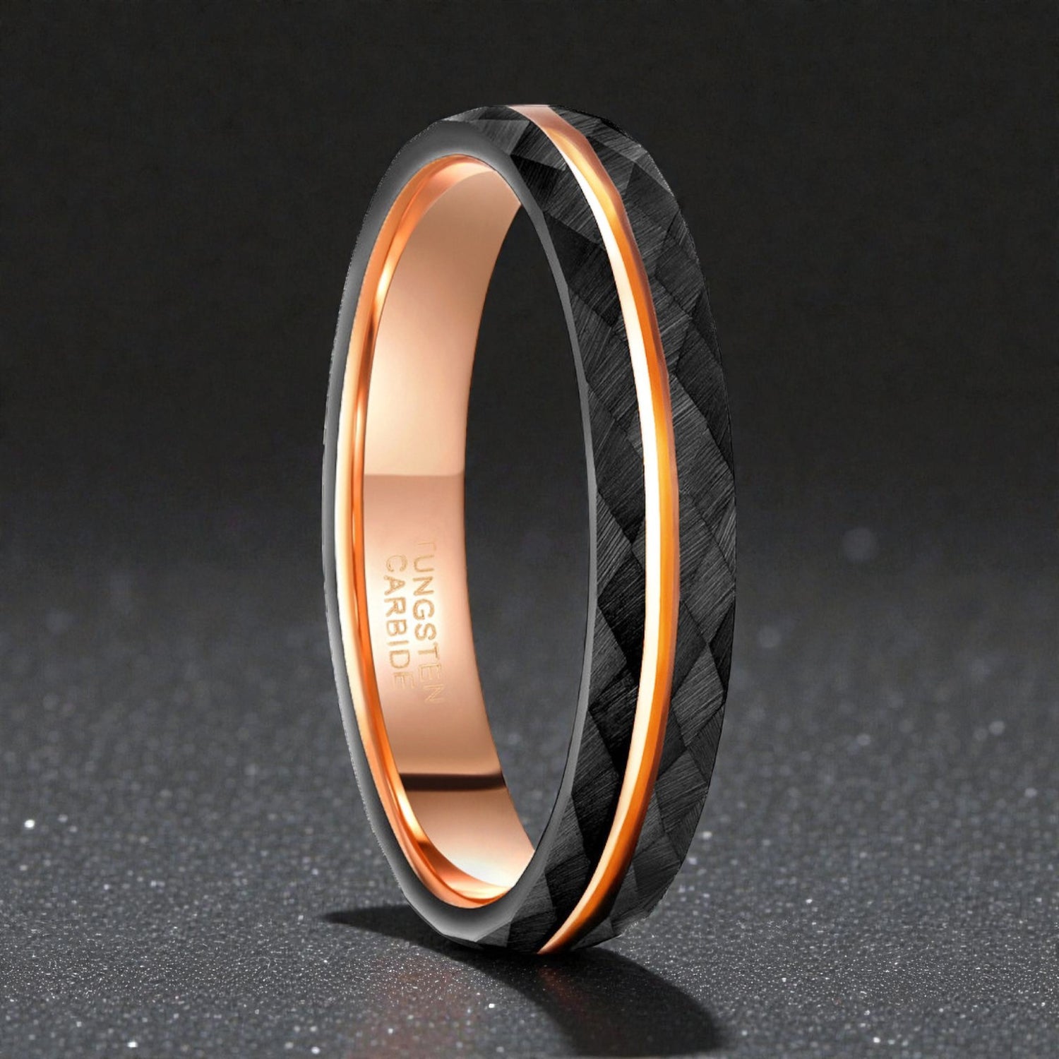 Anel em Aço de Tungsténio