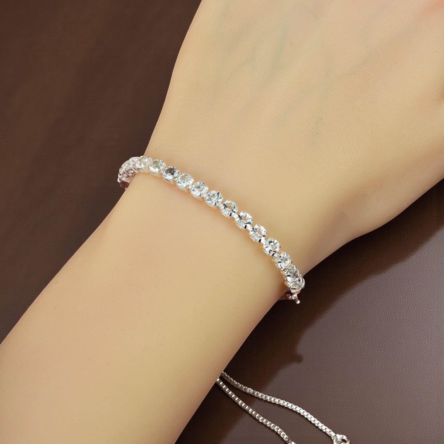 Pulseira Ajustável com Zircónias