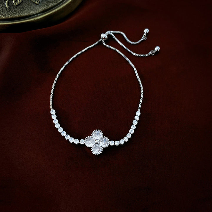 Pulseira Flower com Zircónia