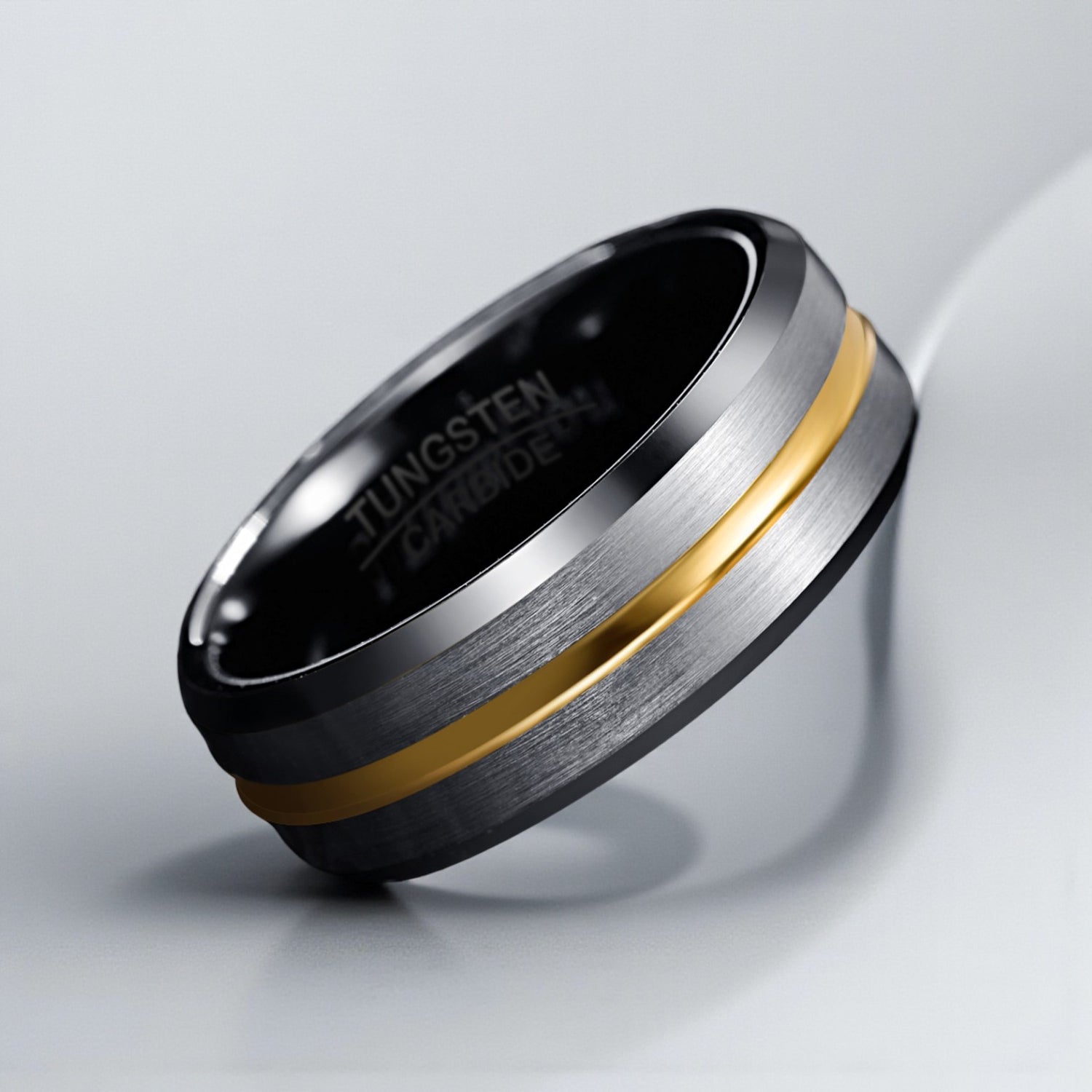 Anel em Aço de Tungsténio